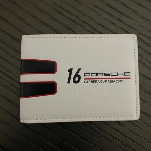 Porsche Design Other - Porsche White 2019 Carrera Cup Asia leather wallet
